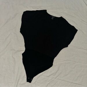 Bodysuit by Forever 21 Contemporary in all black! Snap closure bottom, like new